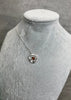 925 Sterling Silver & Baltic Amber Modern Designer Rose Pendant - 670