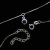 925 Sterling Silver Gold Plated Anklet with Little Round Crystal Bracelet - IT-NX-MG-A