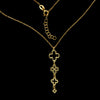 Load image into Gallery viewer, 925 Sterling Silver Gold Plated Link of Clovers Necklace - IT-012-N