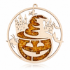 Amber Vitrage Hanging Ornament - Genuine Baltic Amber Decoration (11 cm) - V021