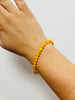 Genuine Baltic Amber Elastic Bracelet for Women - Perfect balls 7-7 mm - BT0171