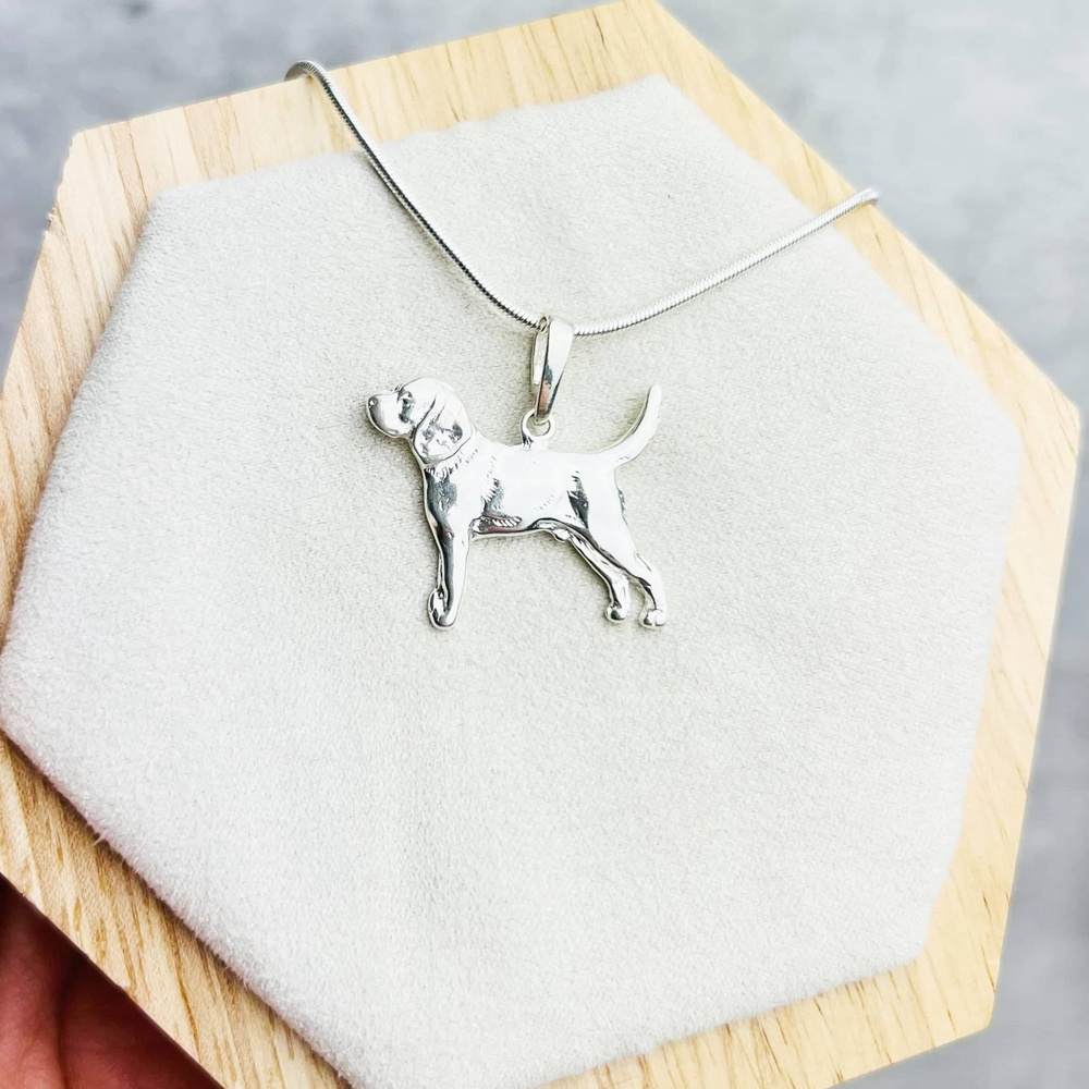 925 Sterling Silver Classic Dog Pendant - GS206