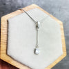 Load image into Gallery viewer, Sterling Silver &amp;  with Cubic Zirconia&#39;s Modern Drop Pendant - GS210