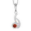 Load image into Gallery viewer, 925 Sterling Silver &amp; Genuine Baltic Amber Modern Drop Pendant  1561