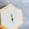 Load image into Gallery viewer, 925 Sterling Silver &amp; Genuine Baltic Amber Classic Cross Pendant - 653
