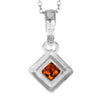 925 Sterling Silver & Genuine Baltic Amber  Modern Dial Pendant - 1760
