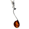 Load image into Gallery viewer, 925 Sterling Silver &amp; Genuine Teardrop Baltic Amber Classic Pendant - 1793