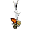Load image into Gallery viewer, 925 Sterling Silver &amp; Genuine Baltic Amber Classic Pendant - 1848