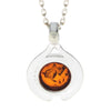 Load image into Gallery viewer, 925 Sterling Silver &amp; Genuine Baltic Amber Classic Pendant - 1892