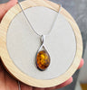 925 Sterling Silver & Baltic Amber Classic Pendant - 1835