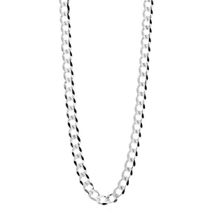 Made in Italy - 925 Sterling Silver 3mm Thick Curbs Chain - PD-IT-080-N