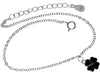 Load image into Gallery viewer, 925 Sterling Silver Rhodium Plated Clover Bracelet - CH-1044