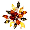 Load image into Gallery viewer, 925 Sterling Silver &amp; Genuine Baltic Amber Modern Large Pendant - 211