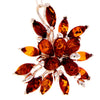 Load image into Gallery viewer, 925 Sterling Silver &amp; Genuine Baltic Amber Modern Large Pendant - 211