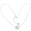 Load image into Gallery viewer, 925 Sterling Silver Plain Rhodium Plated Karma Necklace - PL-3334-N