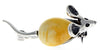 Load image into Gallery viewer, 925 Sterling Silver &amp; Baltic Amber Mouse Brooch - 4107
