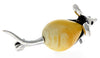 Load image into Gallery viewer, 925 Sterling Silver &amp; Baltic Amber Mouse Brooch - 4107