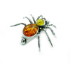 Load image into Gallery viewer, 925 Sterling Silver &amp; Baltic Amber Spider Brooch - 4152