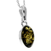 Load image into Gallery viewer, 925 Sterling Silver &amp; Genuine Baltic Amber Classic Oval Pendant - 456
