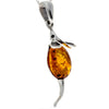 Load image into Gallery viewer, 925 Sterling Silver Mouse Pendant with Amber - 568