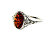 Load image into Gallery viewer, 925 Sterling Silver &amp; Oval Baltic Amber Classic Ring - M713