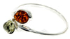 925 Sterling Silver & Baltic Amber Classic Ring - M721
