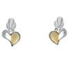 Load image into Gallery viewer, 925 Sterling Silver &amp; Baltic Amber Drop Hearts Earrings - GL154
