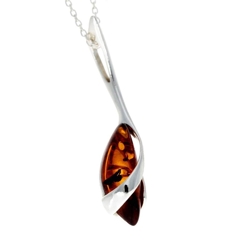 Designer Pendant with Baltic Amber Gemstone - GL307