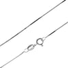 Made in Italy - 925 Sterling Silver Delicate Square Snake Chain - GCH004