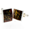 Load image into Gallery viewer, 925 Sterling Silver &amp; Baltic Amber Classic Cufflinks - AAC004