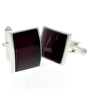 925 Sterling Silver & Baltic Amber Classic Cufflinks - AAC004