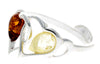 Load image into Gallery viewer, 925 Sterling Silver &amp; Baltic Amber Heart Adjustable Ring - GL713A