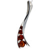 Load image into Gallery viewer, 925 Sterling Silver &amp; Baltic Amber 3 Stone Pendant - GL219