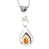 925 Sterling Silver & Baltic Amber Infinity Pendant - GL393