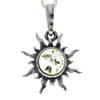 Load image into Gallery viewer, 925 Sterling Silver Sun Pendant with Baltic Amber - 1764