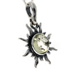 Load image into Gallery viewer, 925 Sterling Silver Sun Pendant with Baltic Amber - 1764