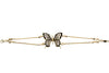 925 Sterling Silver Gold Plated & Baltic Amber Butterfly Bracelet - AG500E