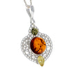 Load image into Gallery viewer, 925 Sterling Silver &amp; Baltic Amber Modern Pendant - M382