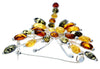 925 Sterling Silver & Baltic Amber Butterfly Unusual Brooch - 4155