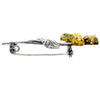 Load image into Gallery viewer, 925 Sterling Silver &amp; Baltic Amber Flower Brooch - 4015