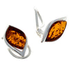 Load image into Gallery viewer, 925 Sterling Silver &amp; Baltic Amber Modern Clip On Earrings - GL187