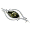 Load image into Gallery viewer, 925 Sterling Silver &amp; Baltic Amber Modern Brooch - M814