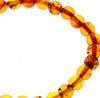 Genuine Baltic Amber Elastic Bracelet for Women - Perfect balls 7-8 mm - BT0169