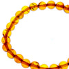 Genuine Baltic Amber Elastic Bracelet for Women - Perfect balls 7-8 mm - BT0169