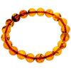 Genuine Baltic Amber Elastic Bracelet Unisex - Perfect balls from 6 to 9 mm - BT0164