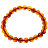 Genuine Baltic Amber Elastic Bracelet Unisex - Perfect balls from 6 to 9 mm - BT0164