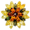 Load image into Gallery viewer, 925 Sterling Silver &amp; Baltic Amber Modern Unusual Brooch - 4026