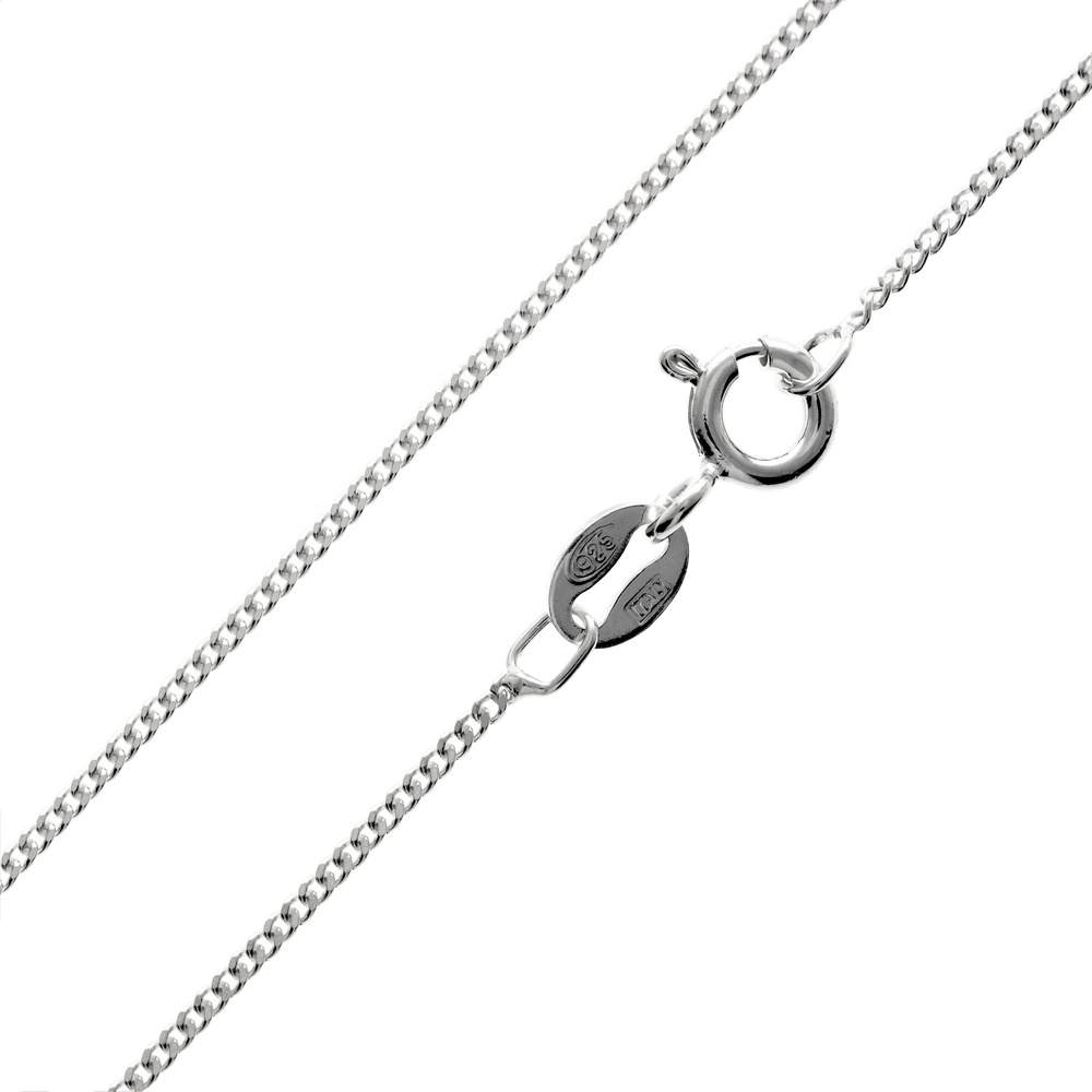 Made in Italy - 925 Sterling Silver Delicate Diamond Cut 1.1 mm chain - GCH009