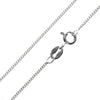 Made in Italy - 925 Sterling Silver Delicate Diamond Cut 1.1 mm chain - GCH009