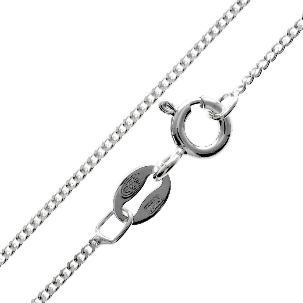 Buy Silver 925 Sterling Silver Italian Curb-Chain for Men Online
